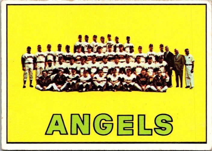 1967 Topps Baseball Card 1966 California Angels sk3016