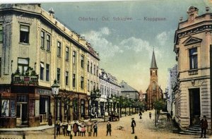 czech, ODERBERG BOHUMÍN, Koppgasse (1917) Silesia Postcard