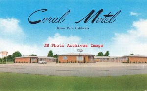 CA, Buena Park, California, Coral Motel, Exterior View, Amescolor Pub No 21,716F