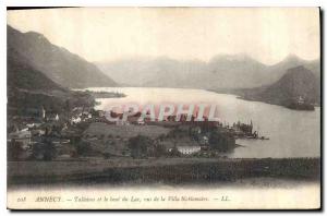 Postcard Old Annecy Talloires and the end of the Lake seen from Villa Noblemaire