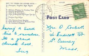 Linen Era,Large Letter, St Petersburg,Florida, Kropp,,Old Postcard 