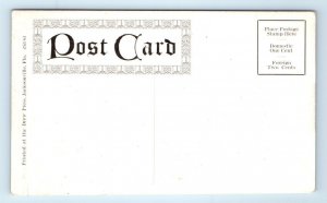 JACKSONVILLE, FL ~ Interior DREW'S BOOK, STATIONERY & ART STORE c1910s  Postcard