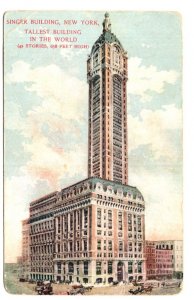 Singer, Tallest Building in the World, New York City, Used 1912