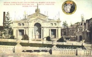 Oriental Foreign Exhibit Building 1909 Alaska - Yukon Pacific Exposition Seat...