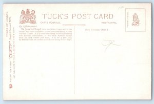 England Postcard Tower of London St. John's Chapel c1910 Oilette Tuck Art