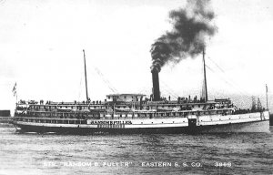 Steamer Ransom B. Fuller Eastern Steam Ship Co. Real Photo Postcard
