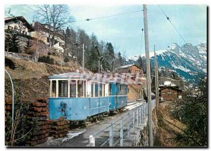 Postcard Modern Tram Car B58 Montreux Vevey