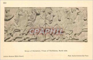 Old Postcard Group of Horsemen Parthenon Frieze of North Side British Museum