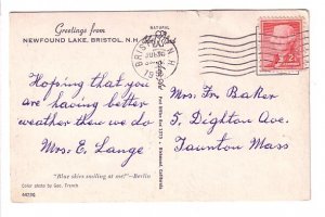 Greetings from Newfoundland Lake, Bristol, New Hampshire, Used 1958