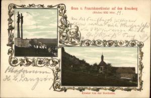 Gruss v. Franziskanerkloster auf dem Kreuzberg c1905 Postcard