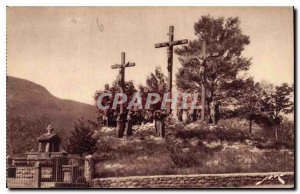 Old Postcard Lourdes H P Calvary XII Jesus Dies on the Cross station