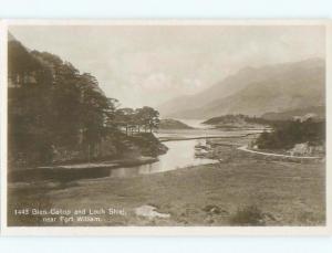 old rppc NICE VIEW Fort William - An Gearasdan - Highlands Scotland UK i2495