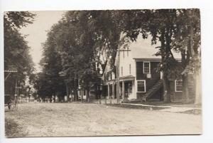 Farmington Falls ME Street View Store Fronts RPPC Real Photo Postcard