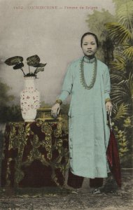 PC CPA VIETNAM, INDOCHINA, FEMME DE SAIGON, (b20651)