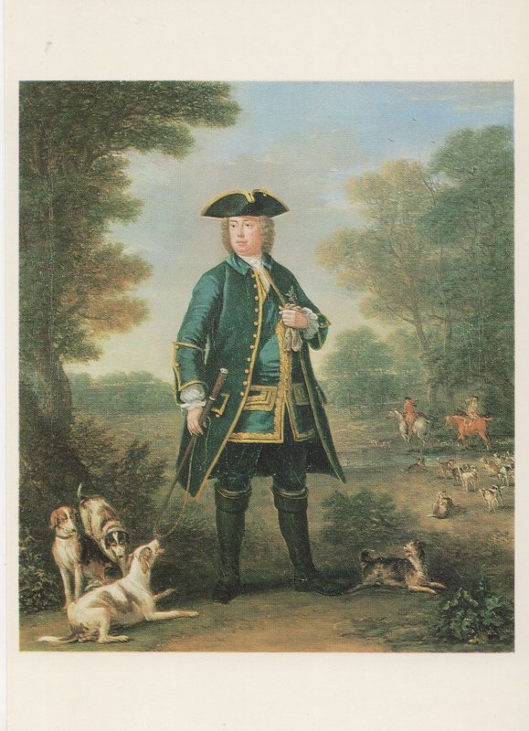 Robert Walpole Houghton Hall Norfolk Painting Postcard