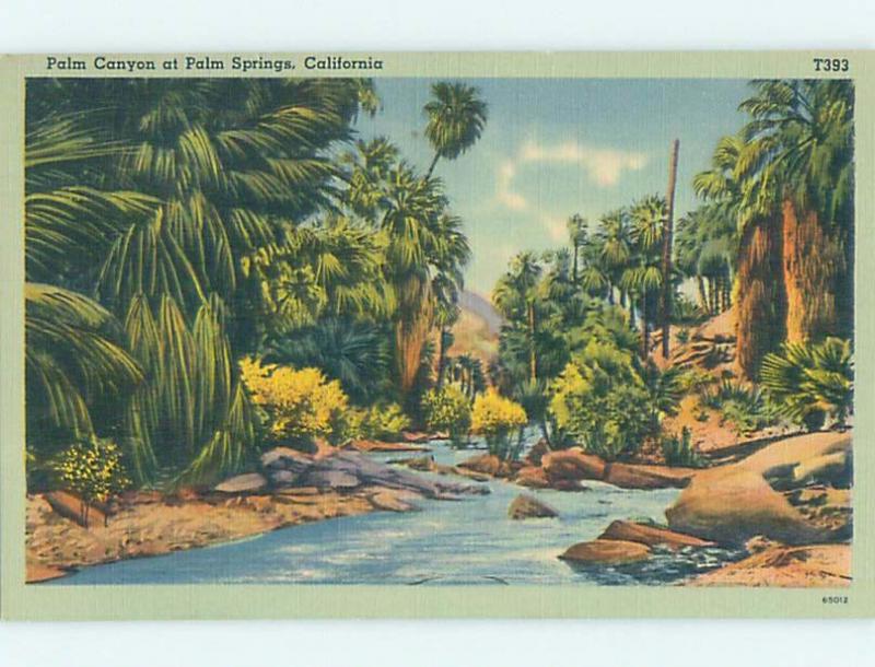 Unused Linen PALM CANYON Palm Springs California CA HM9110