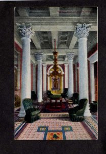 DC US Capitol Marble Room Senate Interior View Washington DC Postcard Vintage