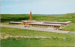 Lumsden SK St Michaels Retreat House Saskatchewan Birdseye Fartak Postcard H30