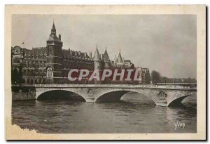 Old Postcard Paris Palais de Justice and the Pont au Change