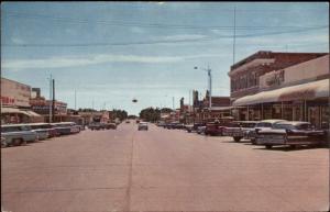 Deming NM Gold Ave South Vintage Cars Postcard