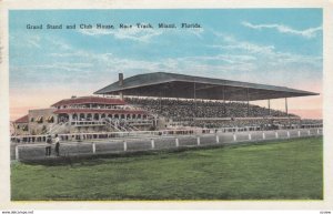 MIAMI, Florida, 1910-20s; Grand Stand and Club House, Horse Race Track