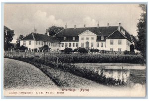 Kerteminde Denmark Postcard Hverringe (Fyen) Farm c1910 Antique Unposted