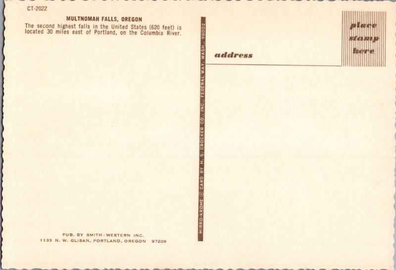 Multnomah Falls, Oregon - The second highest falls in the United States