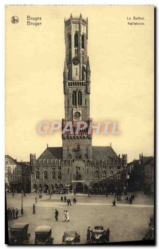 Old Postcard Bruges The Belfry