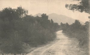 Vintage Postcard 1910's The Marathon Road RPPC Dirt Road Greece