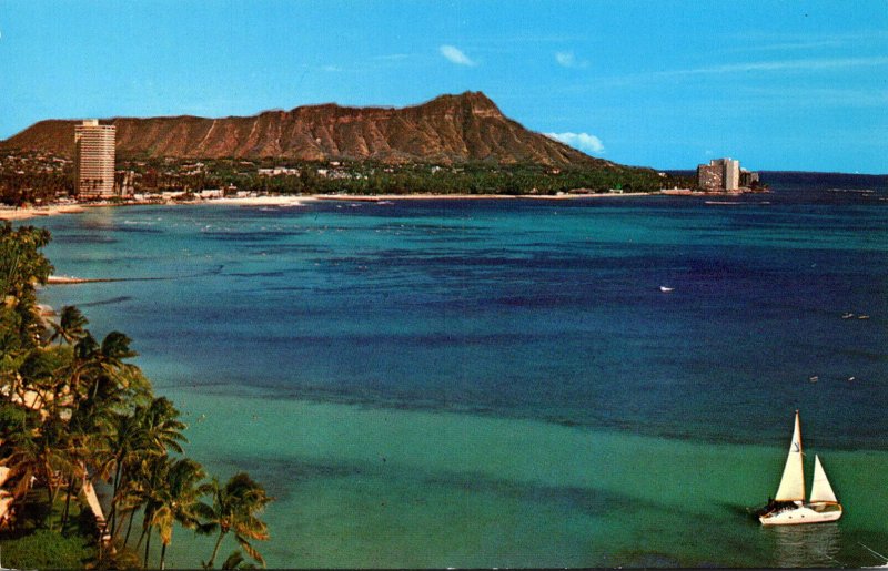 Hawaii Waikiki Beaach Diamond Head 1980