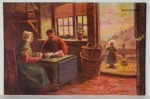 Artist Johan Gerstenhauer Scheveningen Netherlands Postcard R20