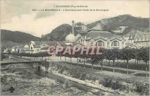 Old Postcard La Bourboule the establishment side of the Dordogne