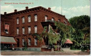 PLATTSBURG, NY New York   WITHERILL  HOUSE Street Scene  c1910s WAGON  Postcard