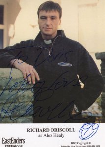 Richard Driscoll Alex Healy Priest BBC Eastenders Hand Signed Cast Card Photo