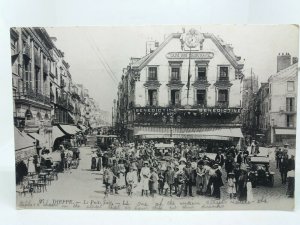 Dieppe France Le Puits Salé Vintage  Animated Postcard c1905