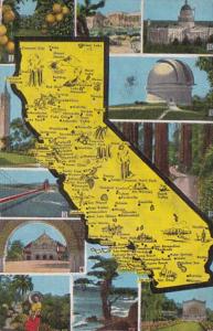 Map Of California 1946