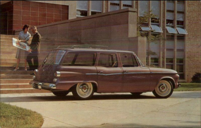 1962 Lark Station Wagon Car Studebaker Promo Adv Vintage Postcard