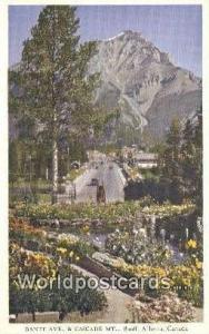 Canada Banff, Alberta Banff Ave & Cascade Mt 