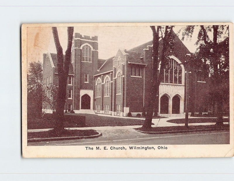Postcard The Methodist Episcopal Church, Wilmington, Ohio