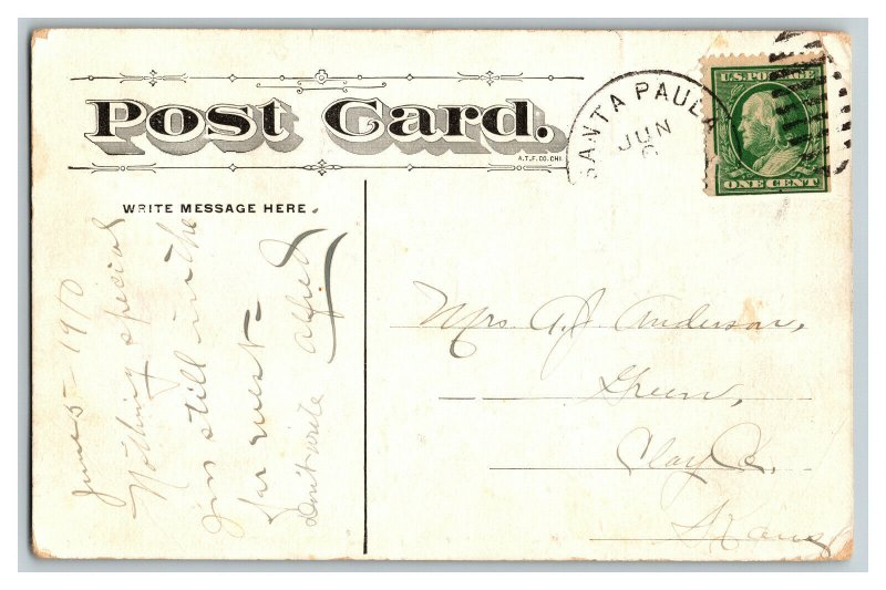 Postcard Taking In Washing Vintage Standard View Card