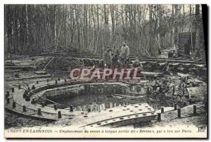 Postcard Old Army Crepy En Laonnois location Bertha From Canon