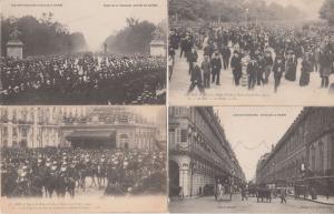 ITALY ITALIE ROYALTY ROYAUTÉ KING VICTOR EMMANUEL VISITS PARIS 105 CPA (1918)