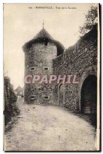 Old Postcard Ribeauville Tower Witch