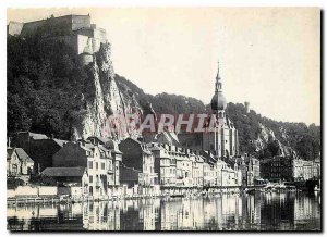 Modern Postcard Dinant Citadel and Church