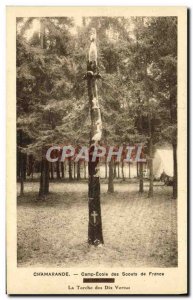 Old Postcard Scout Jamboree Scout Camp School Chamarande Scouts of France Tor...