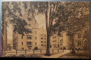 Vintage Postcard 1907-1915 Yale University, Wright Hall, New Haven, Connecticut