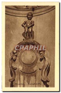Old Postcard Brussels Manneken Pis