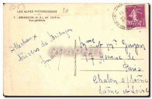 Old Postcard Briancon HA General view