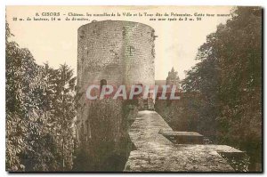 Old Postcard Gisors Castle the walls of the city and said Tower Prisoner