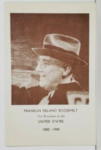 Franklin Delano Roosevelt 31st President of The United States Postcard P5